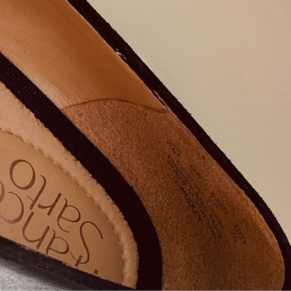 Franco Sarto Black Leather Slip-On Size8 M Bus/casual Comfy Everyday Loafers - Picture 10 of 10
